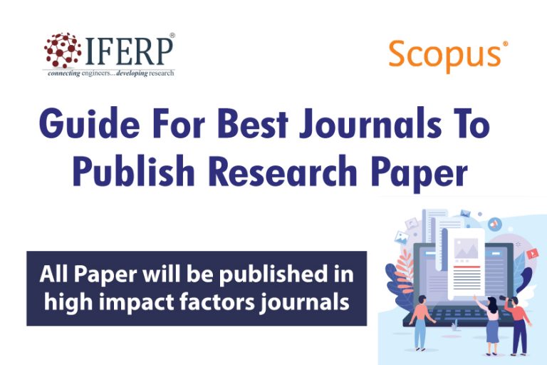 top research paper journals
