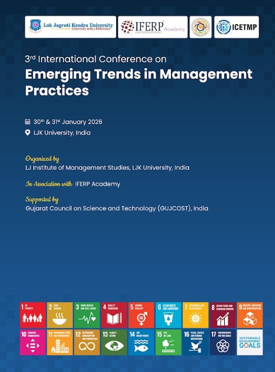Proceedings book cover of the 3rd ICETMP-2026 International Conference on Emerging Trends in Management Practices