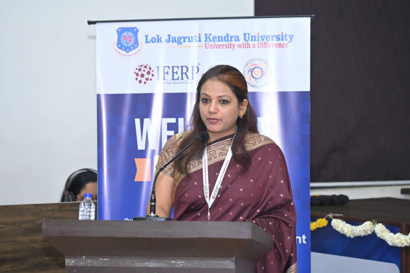 Speaker presenting at the 3rd ICETMP