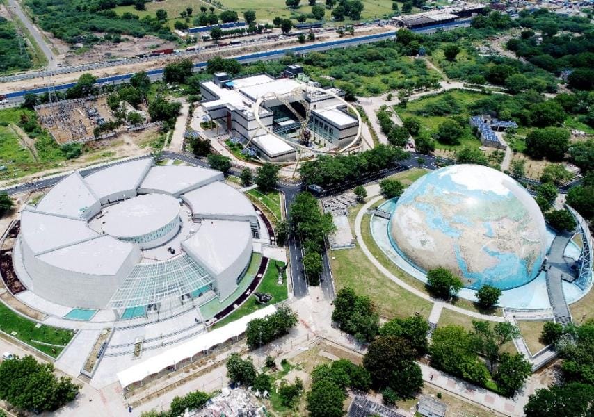 Futuristic buildings at Gujarat Science City