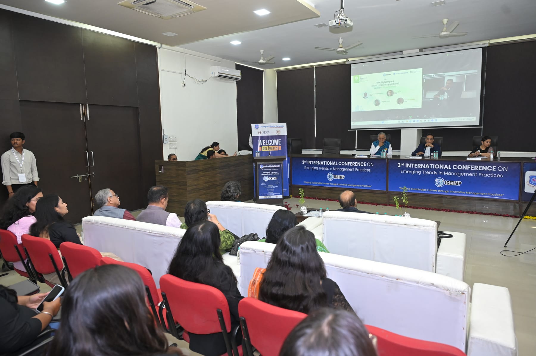 Delegates attending a session of the 3rd ICETMP at LJ University