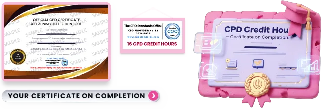 Sample CPD certificate and CPD Standards Office credit hours badge